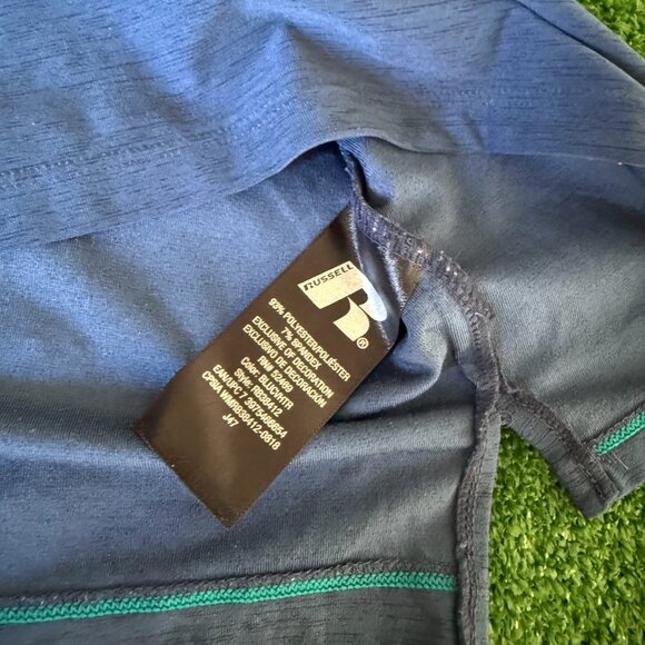 Russell kids Long Sleeve Crew Neck Dri-Power 360 Athletic Blue T-Shirt Size XL - Picture 6 of 11